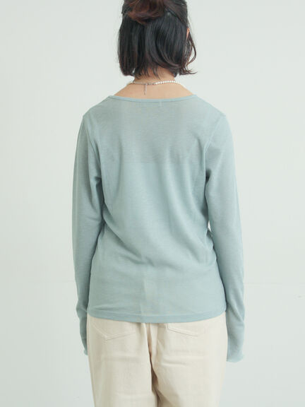 シアーカットソー（オフホワイト/ブラック/ミント）｜Samansa Mos2（サマンサ モスモス）通販