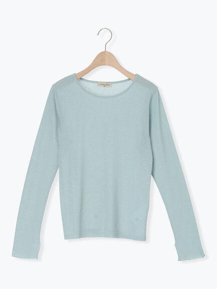 シアーカットソー（オフホワイト/ブラック/ミント）｜Samansa Mos2（サマンサ モスモス）通販