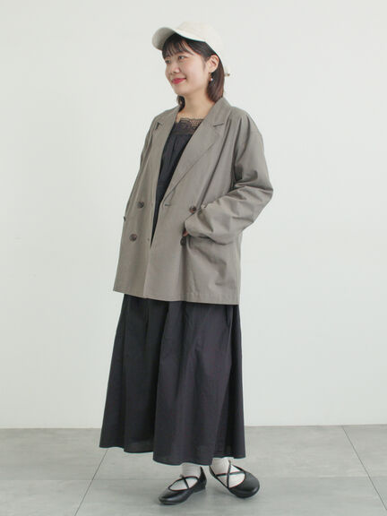 ダブルテーラードジャケット（グレー/ライトベージュ/ベージュ）｜Samansa Mos2（サマンサ モスモス）通販