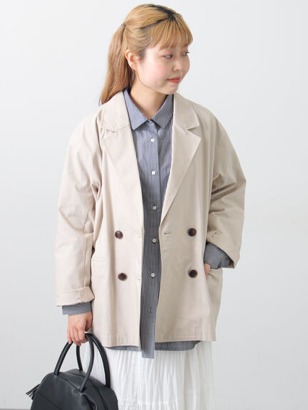 ダブルテーラードジャケット（グレー/ライトベージュ/ベージュ）｜Samansa Mos2（サマンサ モスモス）通販