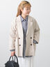 ダブルテーラードジャケット（グレー/ライトベージュ/ベージュ）｜Samansa Mos2（サマンサ モスモス）通販