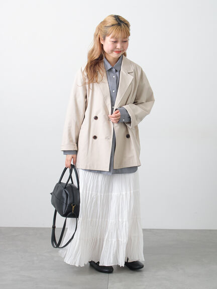 ダブルテーラードジャケット（グレー/ライトベージュ/ベージュ）｜Samansa Mos2（サマンサ モスモス）通販