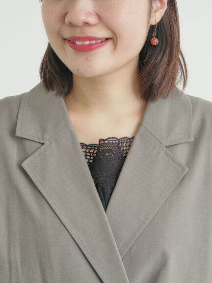 ダブルテーラードジャケット（グレー/ライトベージュ/ベージュ）｜Samansa Mos2（サマンサ モスモス）通販