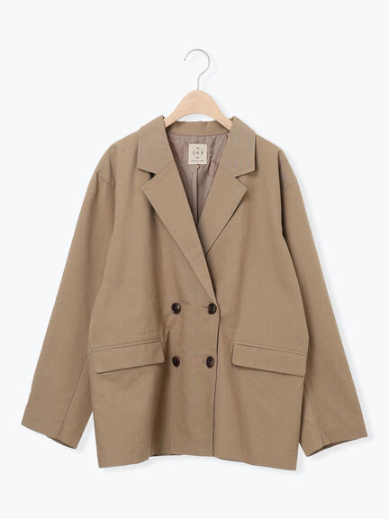 ダブルテーラードジャケット（グレー/ライトベージュ/ベージュ）｜Samansa Mos2（サマンサ モスモス）通販