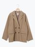 ダブルテーラードジャケット（グレー/ライトベージュ/ベージュ）｜Samansa Mos2（サマンサ モスモス）通販