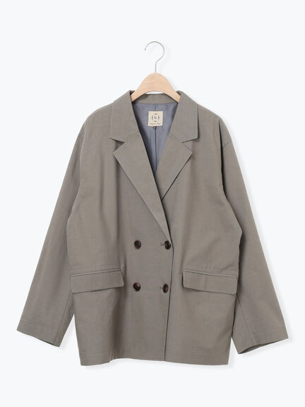 ダブルテーラードジャケット（グレー/ライトベージュ/ベージュ）｜Samansa Mos2（サマンサ モスモス）通販