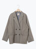 ダブルテーラードジャケット（グレー/ライトベージュ/ベージュ）｜Samansa Mos2（サマンサ モスモス）通販