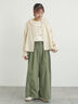 綿ナイロンワイドパンツ（ベージュ/カーキ/ネイビー）｜Samansa Mos2（サマンサ モスモス）通販