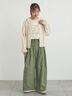 綿ナイロンワイドパンツ（ベージュ/カーキ/ネイビー）｜Samansa Mos2（サマンサ モスモス）通販
