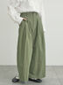 綿ナイロンワイドパンツ（ベージュ/カーキ/ネイビー）｜Samansa Mos2（サマンサ モスモス）通販