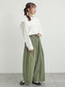 綿ナイロンワイドパンツ（ベージュ/カーキ/ネイビー）｜Samansa Mos2（サマンサ モスモス）通販