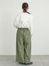 綿ナイロンワイドパンツ（ベージュ/カーキ/ネイビー）｜Samansa Mos2（サマンサ モスモス）通販