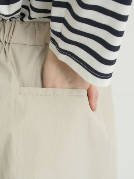 綿ナイロンワイドパンツ（ベージュ/カーキ/ネイビー）｜Samansa Mos2（サマンサ モスモス）通販