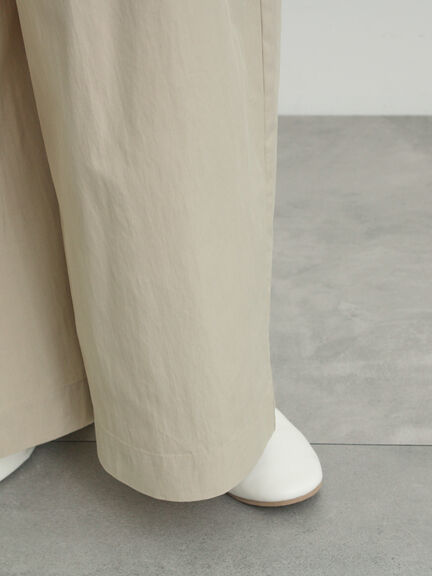 綿ナイロンワイドパンツ（ベージュ/カーキ/ネイビー）｜Samansa Mos2（サマンサ モスモス）通販