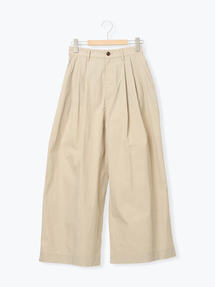 綿ナイロンワイドパンツ（ベージュ/カーキ/ネイビー）｜Samansa Mos2（サマンサ モスモス）通販