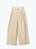 綿ナイロンワイドパンツ（ベージュ/カーキ/ネイビー）｜Samansa Mos2（サマンサ モスモス）通販