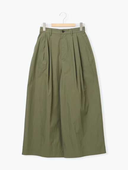 綿ナイロンワイドパンツ（ベージュ/カーキ/ネイビー）｜Samansa Mos2（サマンサ モスモス）通販