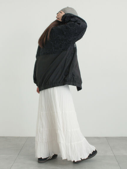 柄アソートワッシャーティアードスカート（オフホワイト/ブラック/ベージュ）｜Samansa Mos2（サマンサ モスモス）通販