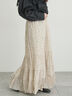 柄アソートワッシャーティアードスカート（オフホワイト/ブラック/ベージュ）｜Samansa Mos2（サマンサ モスモス）通販