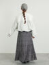 柄アソートワッシャーティアードスカート（オフホワイト/ブラック/ベージュ）｜Samansa Mos2（サマンサ モスモス）通販
