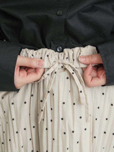 柄アソートワッシャーティアードスカート（オフホワイト/ブラック/ベージュ）｜Samansa Mos2（サマンサ モスモス）通販