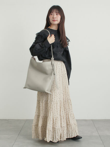 ビッグショルダーバッグ（シルバー/ブラック/ダークブラウン/グレージュ）｜Samansa Mos2（サマンサ モスモス）通販