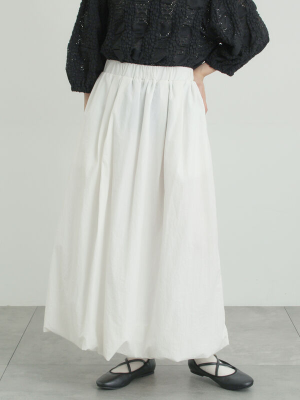 バルーンスカート（オフホワイト/ブラック/カーキ）｜Samansa Mos2（サマンサ モスモス）通販