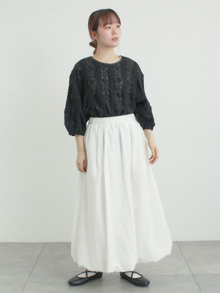 バルーンスカート（オフホワイト/ブラック/カーキ）｜Samansa Mos2（サマンサ モスモス）通販