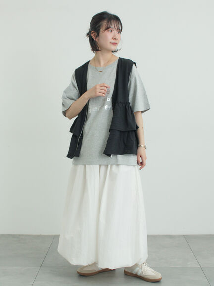 バルーンスカート（オフホワイト/ブラック/カーキ）｜Samansa Mos2（サマンサ モスモス）通販