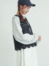 前後2WAYクロシェベスト（オフホワイト/ブラック/キナリ）｜Samansa Mos2（サマンサ モスモス）通販