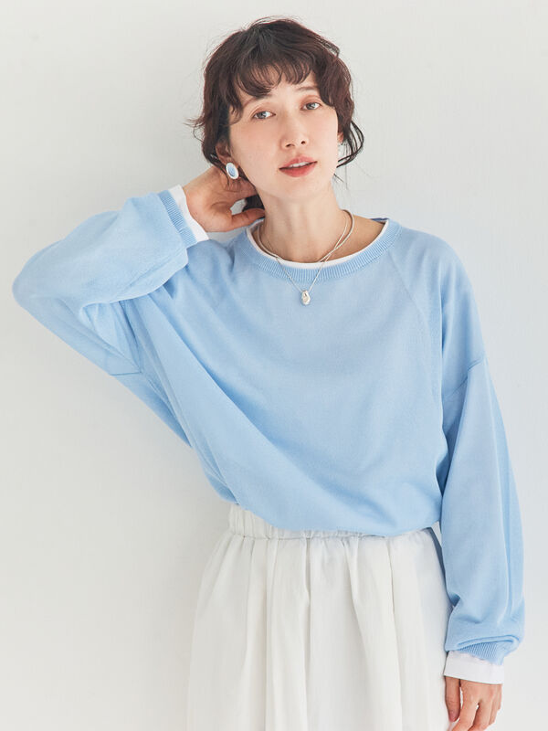 インナーセットプルオーバーニット（ブラック/ベージュ/ブラウン/サックスブルー）｜Samansa Mos2（サマンサ モスモス）通販