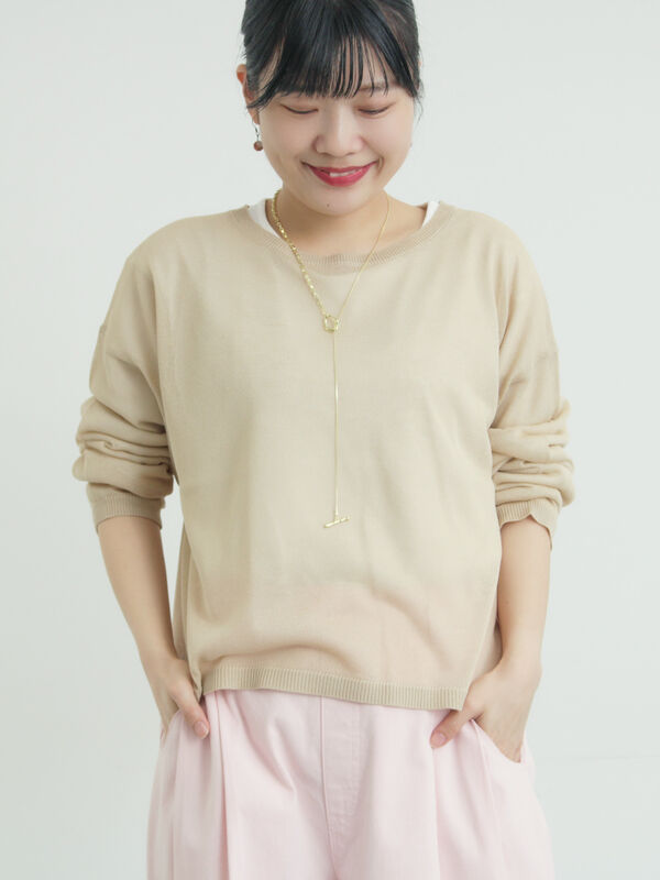 インナーセットプルオーバーニット（ベージュ）｜Samansa Mos2（サマンサ モスモス）通販