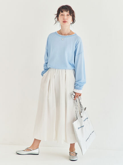 インナーセットプルオーバーニット（ブラック/ベージュ/ブラウン/サックスブルー）｜Samansa Mos2（サマンサ モスモス）通販