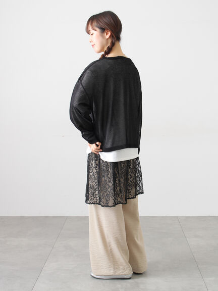 インナーセットプルオーバーニット（ブラック/ベージュ/ブラウン/サックスブルー）｜Samansa Mos2（サマンサ モスモス）通販