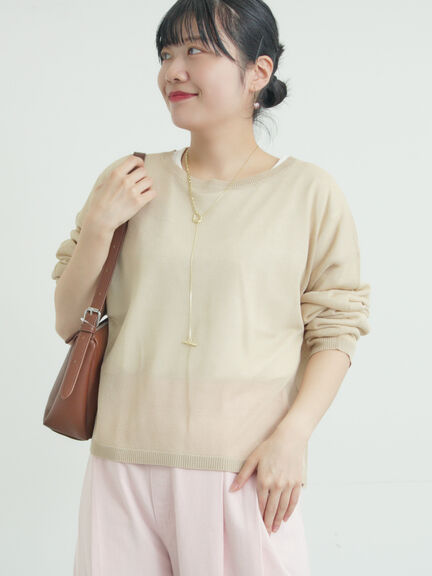 インナーセットプルオーバーニット（ブラック/ベージュ/ブラウン/サックスブルー）｜Samansa Mos2（サマンサ モスモス）通販