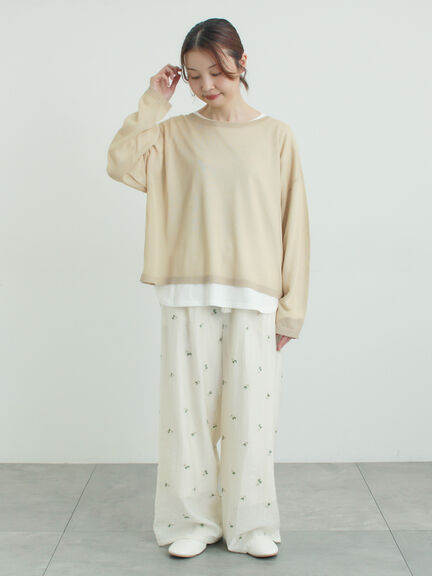 インナーセットプルオーバーニット（ブラック/ベージュ/ブラウン/サックスブルー）｜Samansa Mos2（サマンサ モスモス）通販