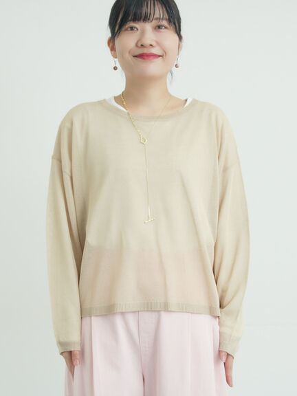 インナーセットプルオーバーニット（ブラック/ベージュ/ブラウン/サックスブルー）｜Samansa Mos2（サマンサ モスモス）通販