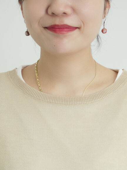 インナーセットプルオーバーニット（ブラック/ベージュ/ブラウン/サックスブルー）｜Samansa Mos2（サマンサ モスモス）通販