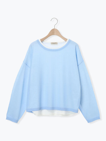 インナーセットプルオーバーニット（ブラック/ベージュ/ブラウン/サックスブルー）｜Samansa Mos2（サマンサ モスモス）通販