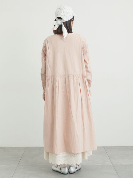 ローズ柄レーススクエアネックワンピース（オフホワイト/ブラック/ピンク/レッド）｜Samansa Mos2（サマンサ モスモス）通販