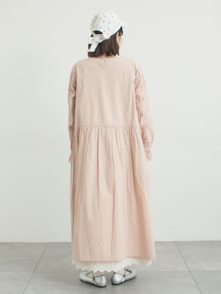 ローズ柄レーススクエアネックワンピース（オフホワイト/ブラック/ピンク/レッド）｜Samansa Mos2（サマンサ モスモス）通販