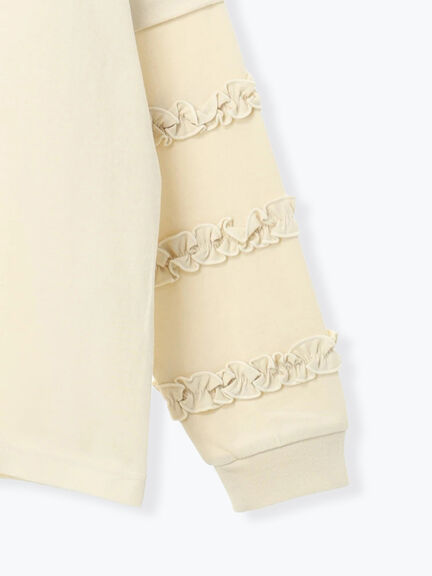 【Disney】くまのプーさん袖フリルロンT（オフホワイト/チャコールグレー/キナリ）｜Samansa Mos2（サマンサ モスモス）通販