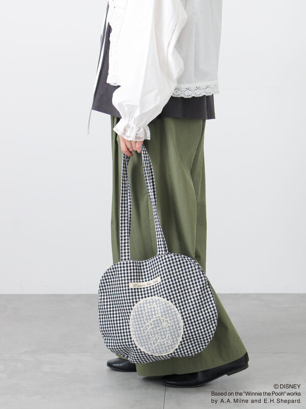 【Disney】くまのプーさん/レース付き丸バッグ（ブラック/レッド/ベージュ）｜Samansa Mos2（サマンサ モスモス）通販