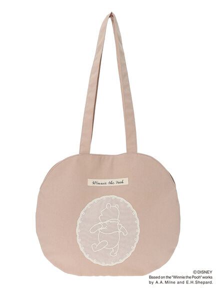 【Disney】くまのプーさん/レース付き丸バッグ（ブラック/レッド/ベージュ）｜Samansa Mos2（サマンサ モスモス）通販