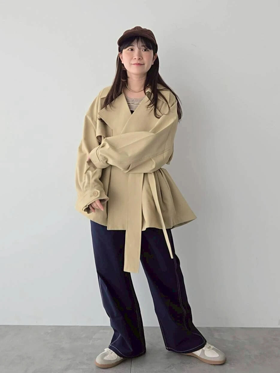 フレアライントレンチコート（ベージュ/ネイビー/Sグレー/アウター
