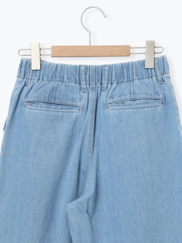 デニムタックトラウザー（サックスブルー/ブルー/ボトムス/パンツ