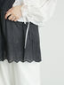 《新色追加》裾スカラップレースノースリーブインナー（オフホワイト/ブラック/ダークブラウン/ブルー）｜Samansa Mos2（サマンサ モスモス）通販