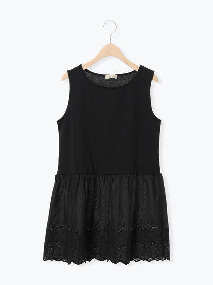 《新色追加》裾スカラップレースノースリーブインナー（オフホワイト/ブラック/ダークブラウン/ブルー）｜Samansa Mos2（サマンサ モスモス）通販