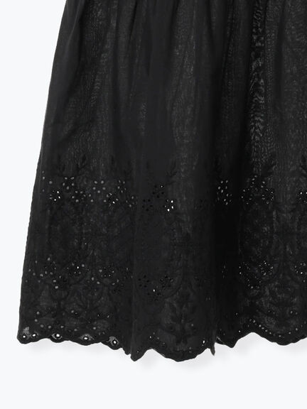 《新色追加》裾スカラップレースノースリーブインナー（オフホワイト/ブラック/ダークブラウン/ブルー）｜Samansa Mos2（サマンサ モスモス）通販