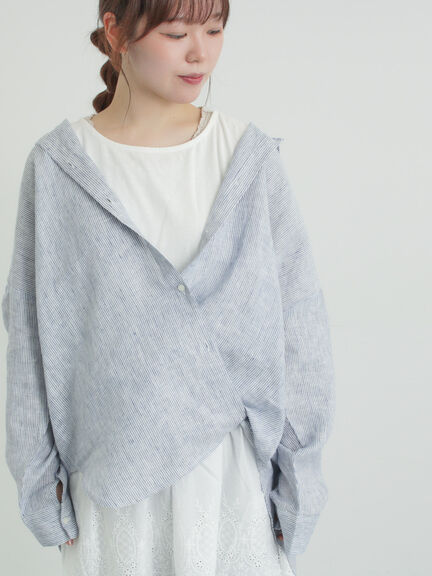 リネンシャツ（オフホワイト/ベージュ/ストライプ/チェック）｜Samansa Mos2（サマンサ モスモス）通販